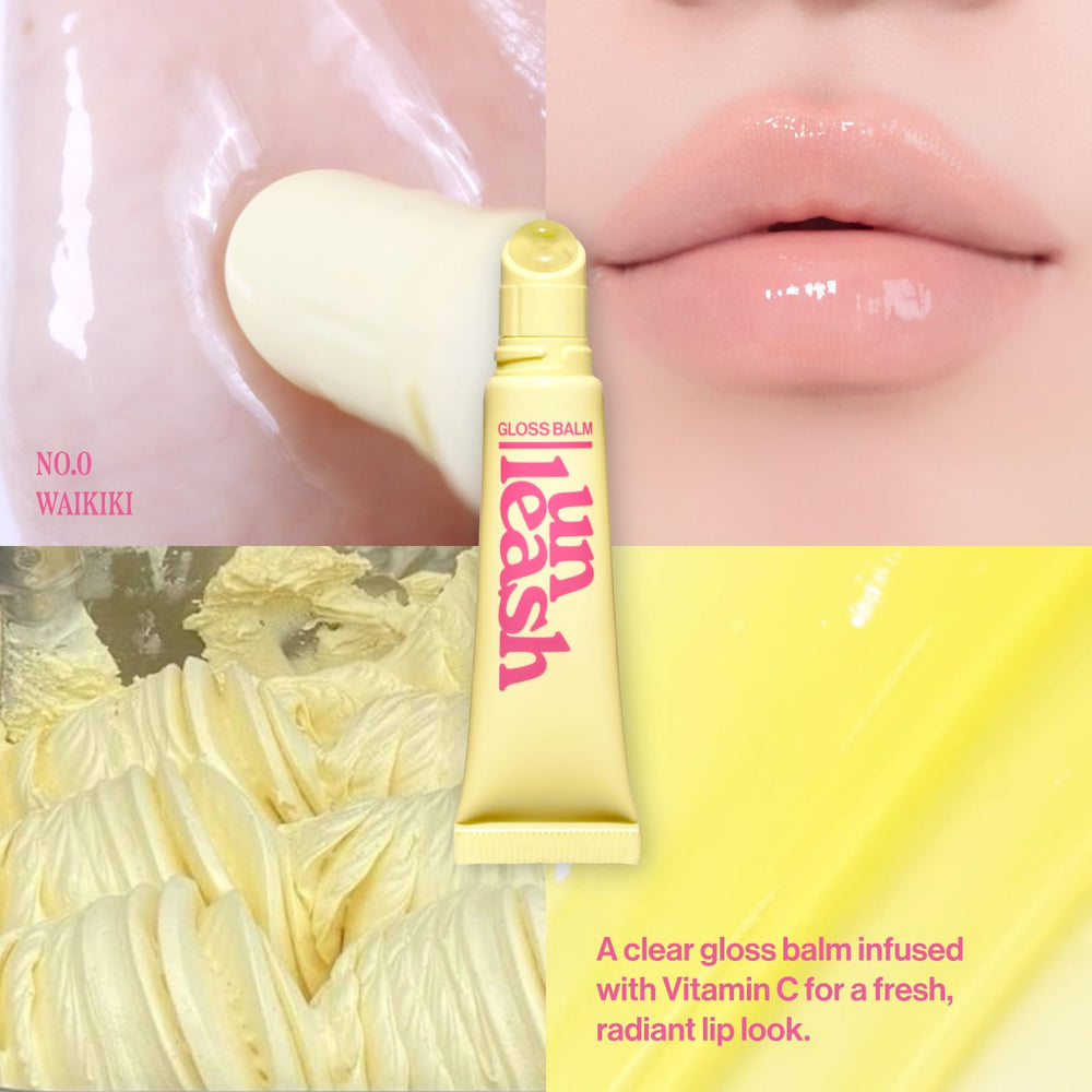 UNLEASHIA Sunset Dazzle Balm No.0 Waikiki applicator for smooth, precise lip application