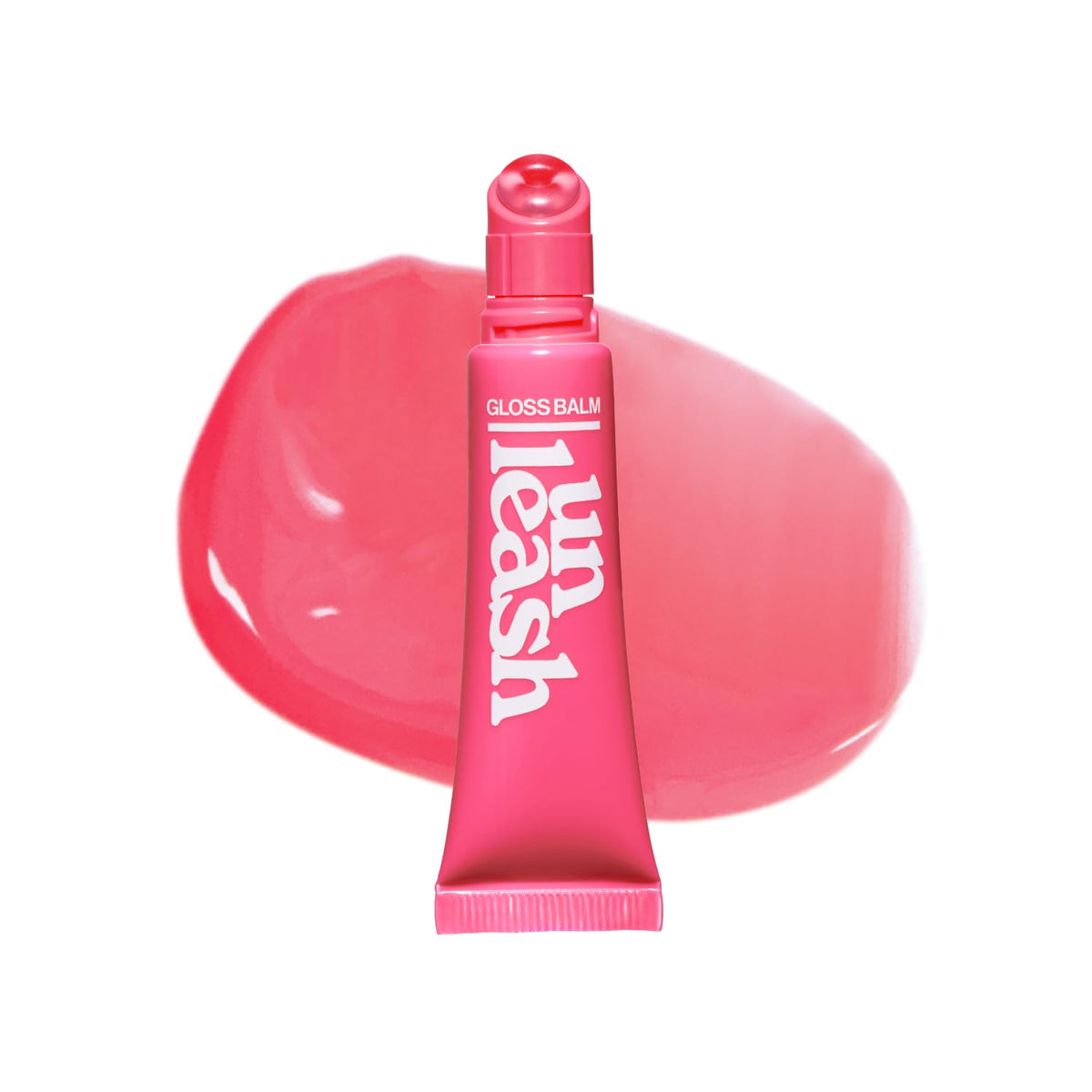 UNLEASHIA Sunset Dazzle Gloss Balm packaging shown for on-the-go use