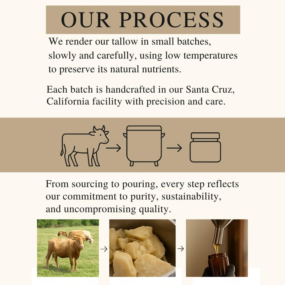 Untamed Organics Tallow Hair Clay produced in California in small batches.