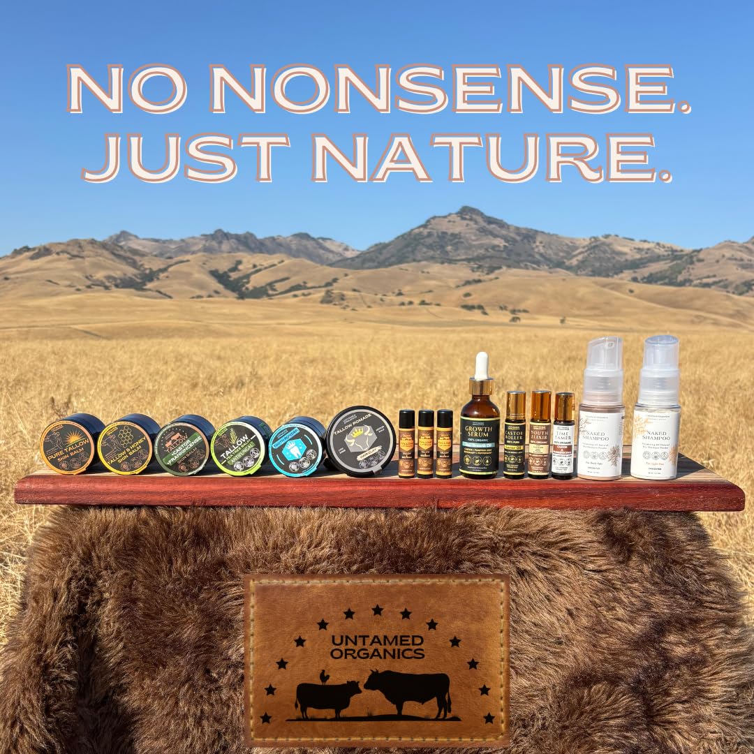 Untamed Organics Tallow Hair Clay packaging and materials align with sustainability goals.