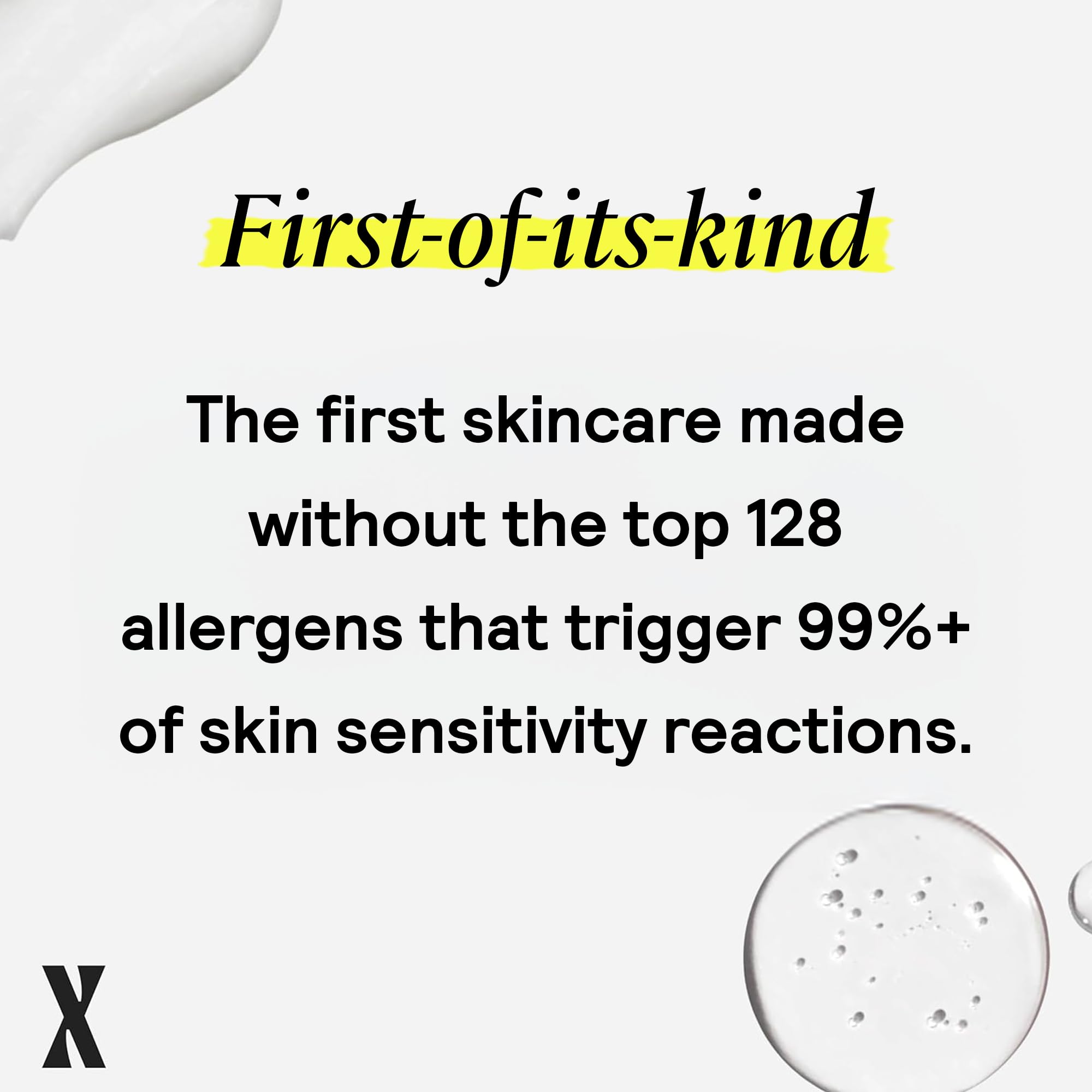 Clean skin after use showing calm, clean complexion.