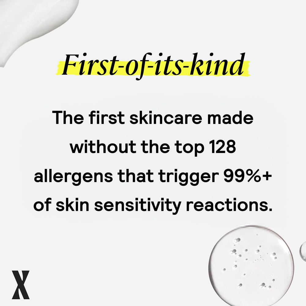 Clean skin after use showing calm, clean complexion.