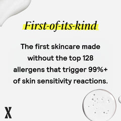 Clean skin after use showing calm, clean complexion.