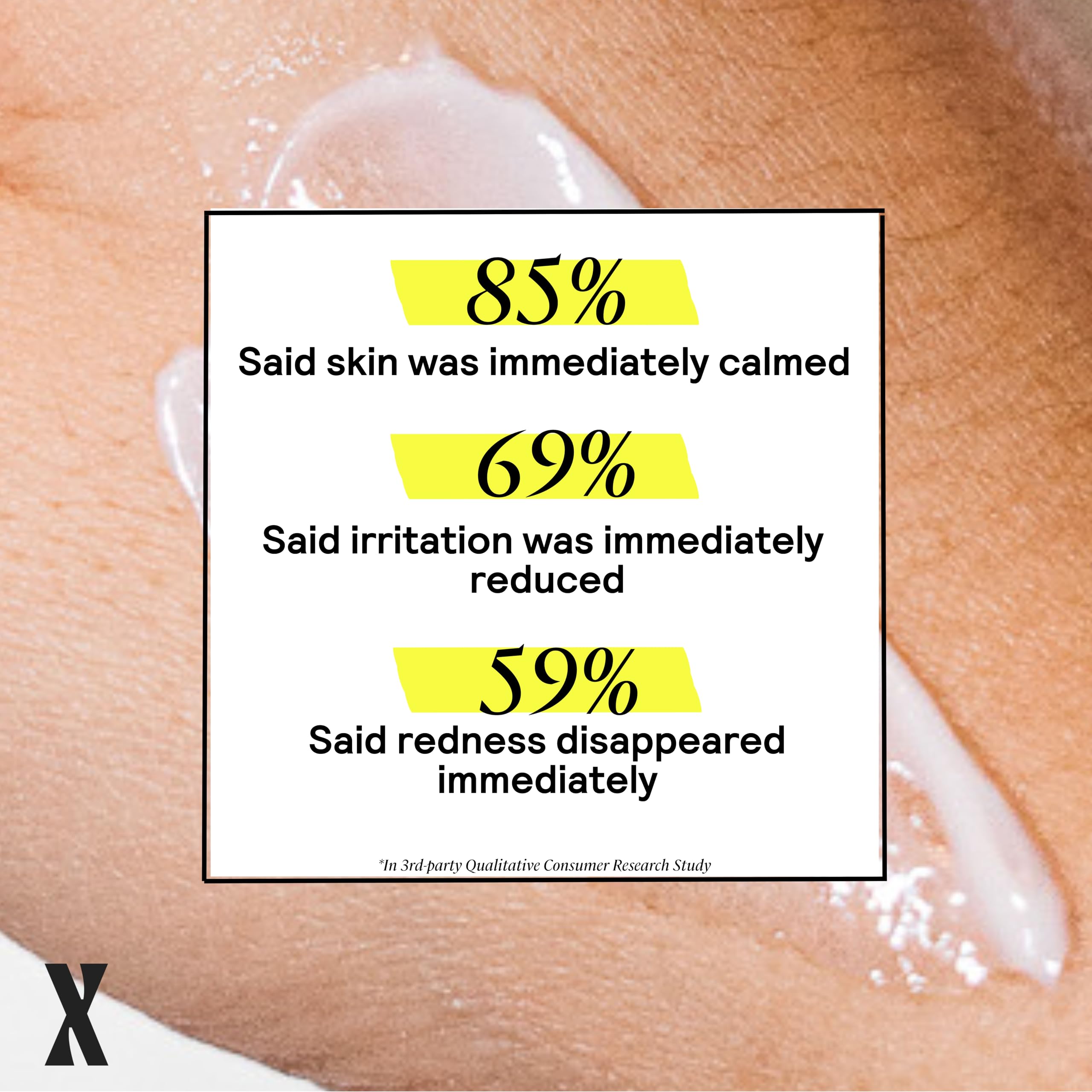 Skin swatch of Untoxicated Moisturizing Lotion illustrating hydration without heaviness