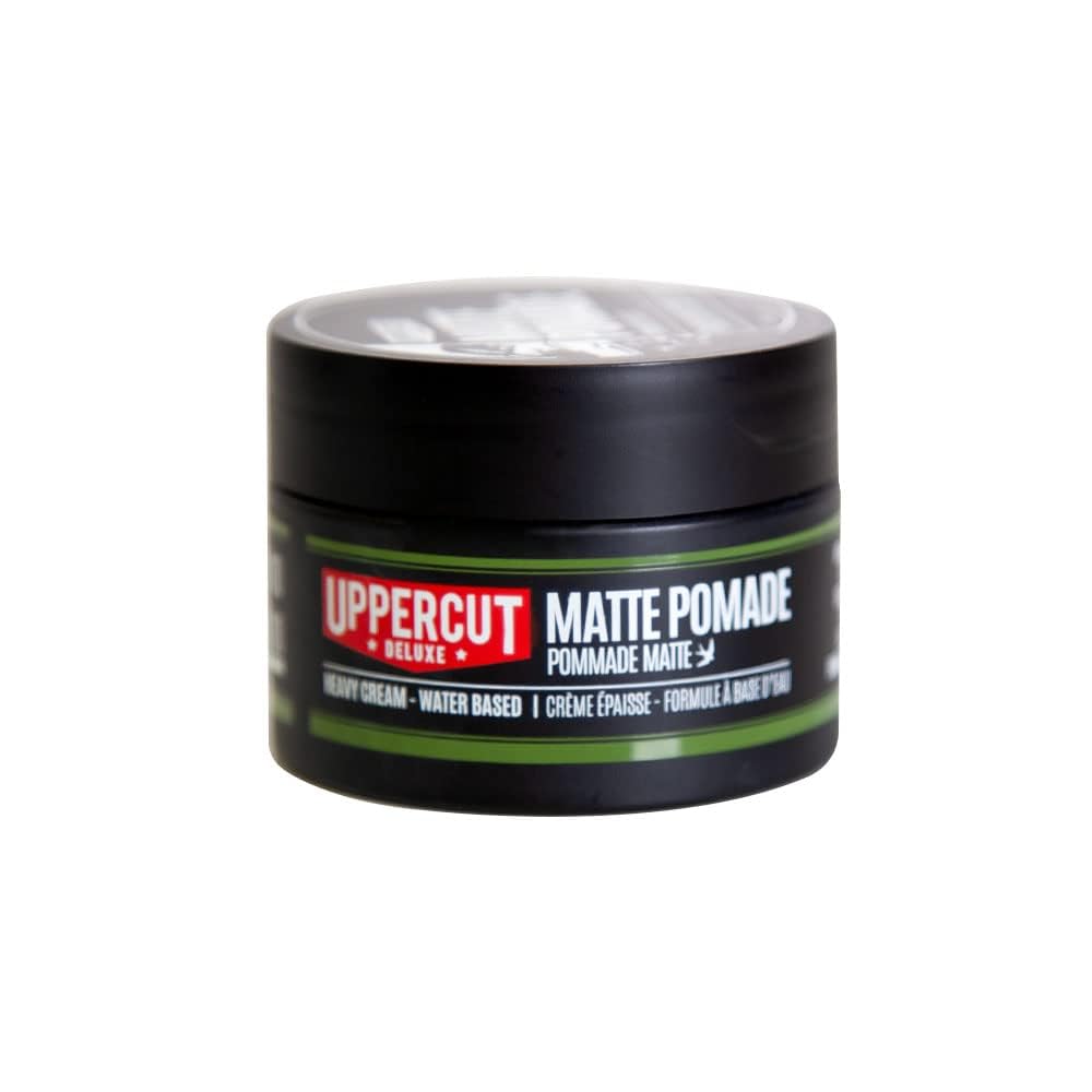 Uppercut Deluxe Matte Pomade MIDI in-use hand applying for medium hold styling.