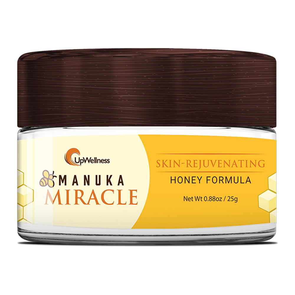UpWellness Manuka Miracle bottle front for daily hydration and radiant skin.