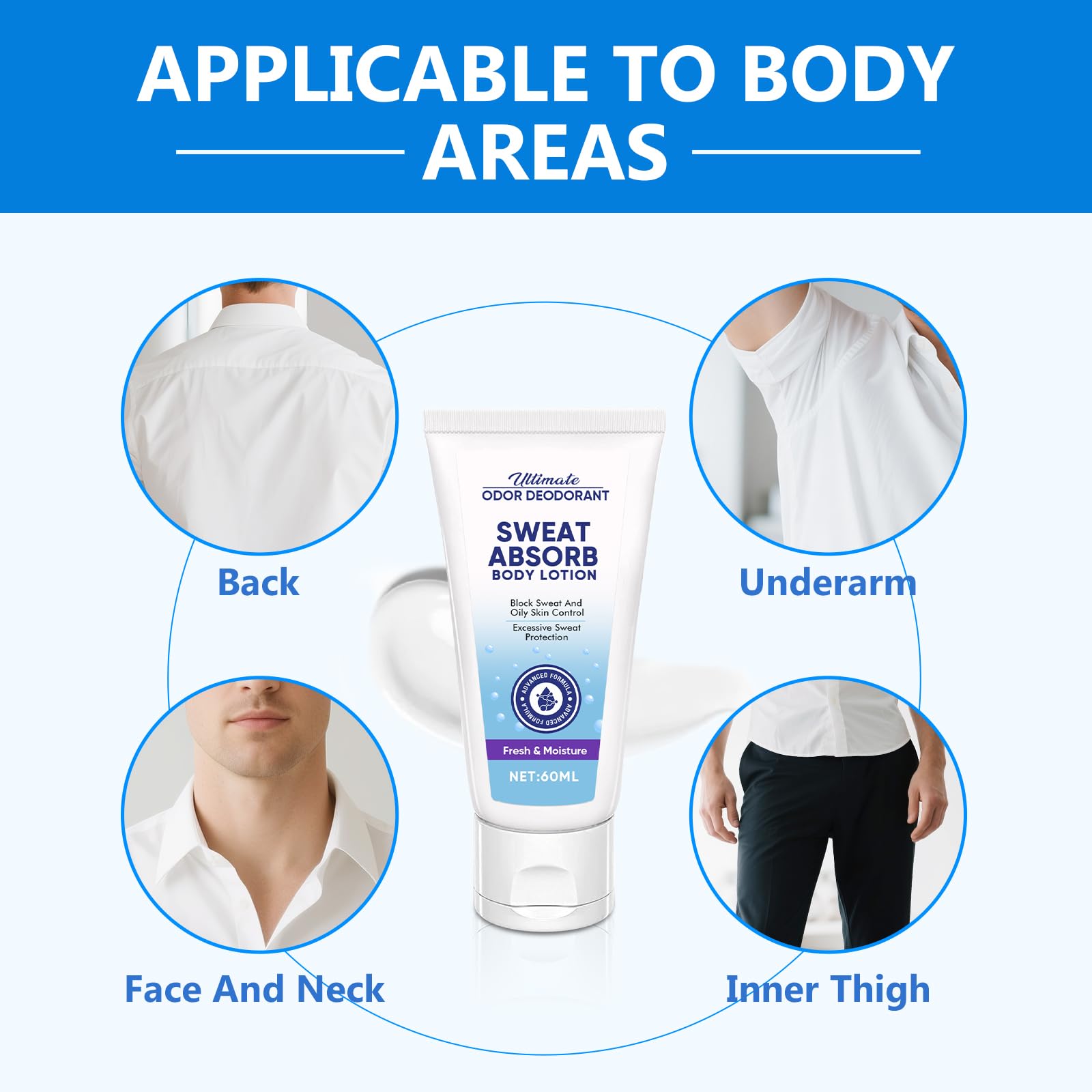 60ml bottle of UQWUQW Face Sweat Blocker is ideal for travel