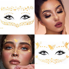 Uranian butterfly design tattoos set1 adds shimmer for chic makeup accents