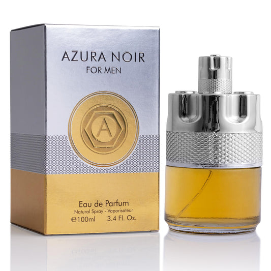 Urban Collection Azura Noir bottle front view for a bold daily fragrance.