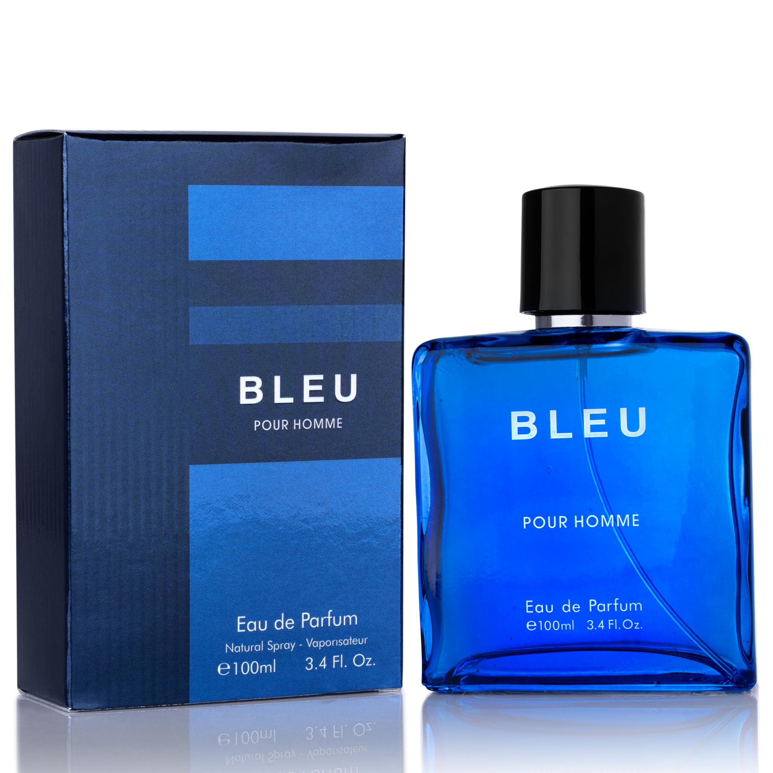 Urban Collection Bleu for Men bottle on a clean surface, premium presentation for daily wear.