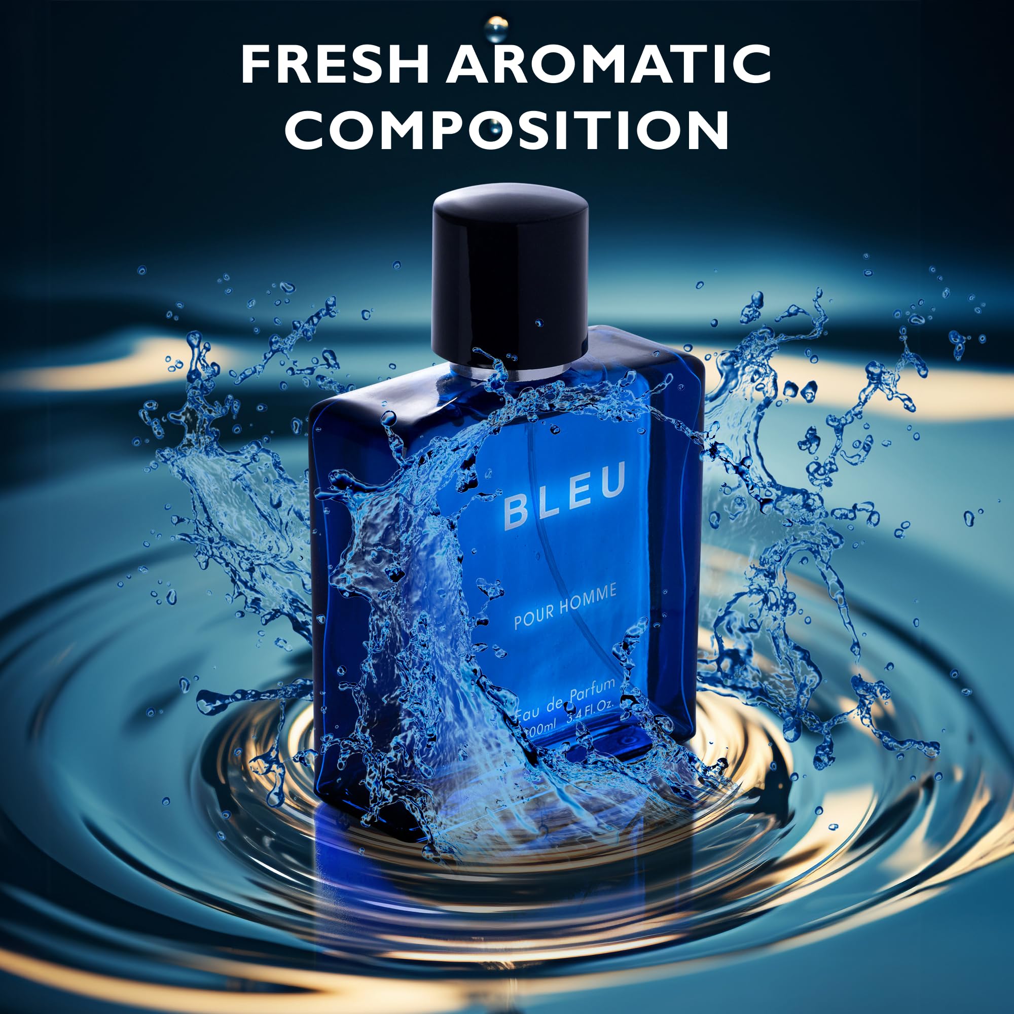 Urban Collection Bleu for Men spice heart close-up, adds depth and intrigue.
