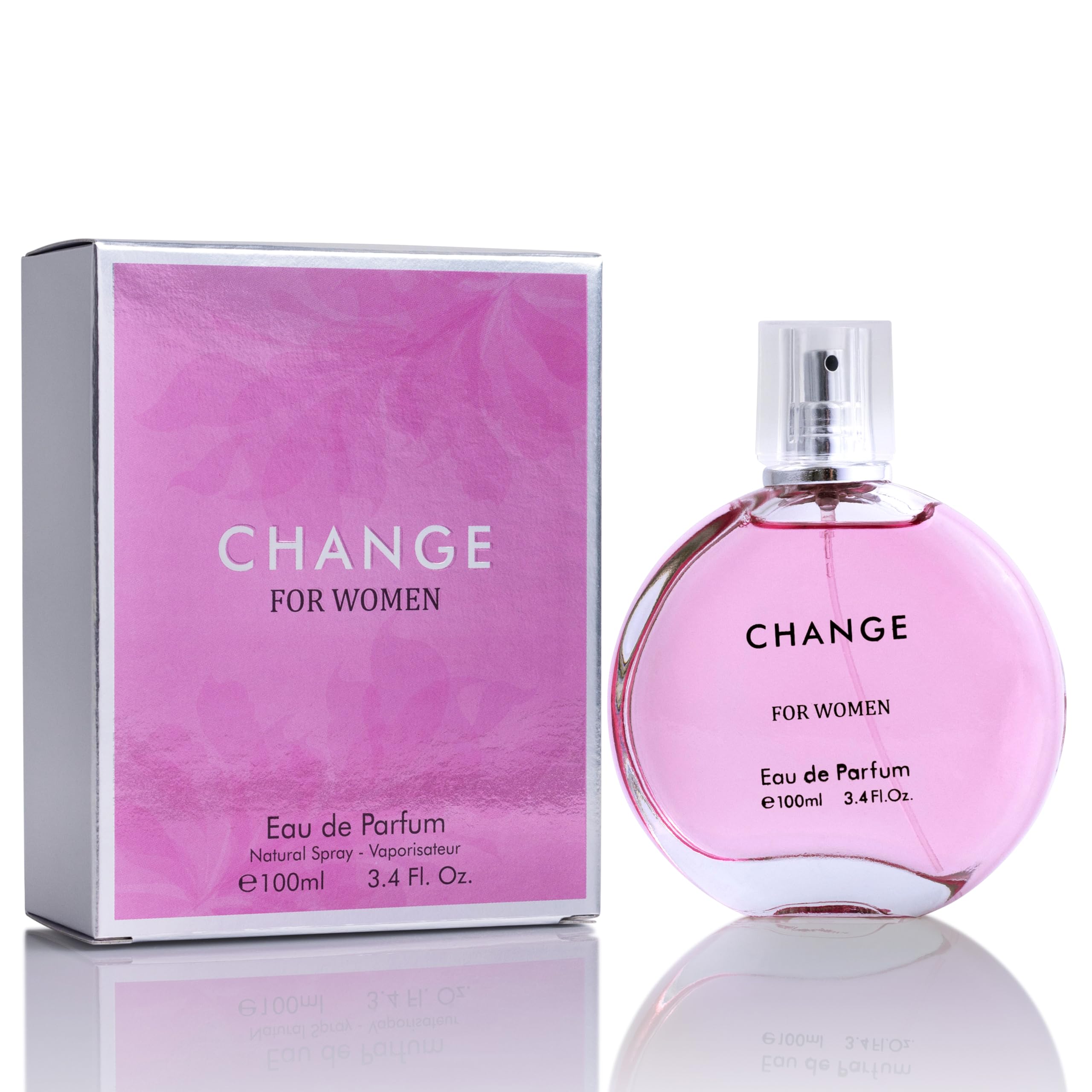URBAN COLLECTION Change EDP bottle close-up highlighting pink pepper top note for a bold start