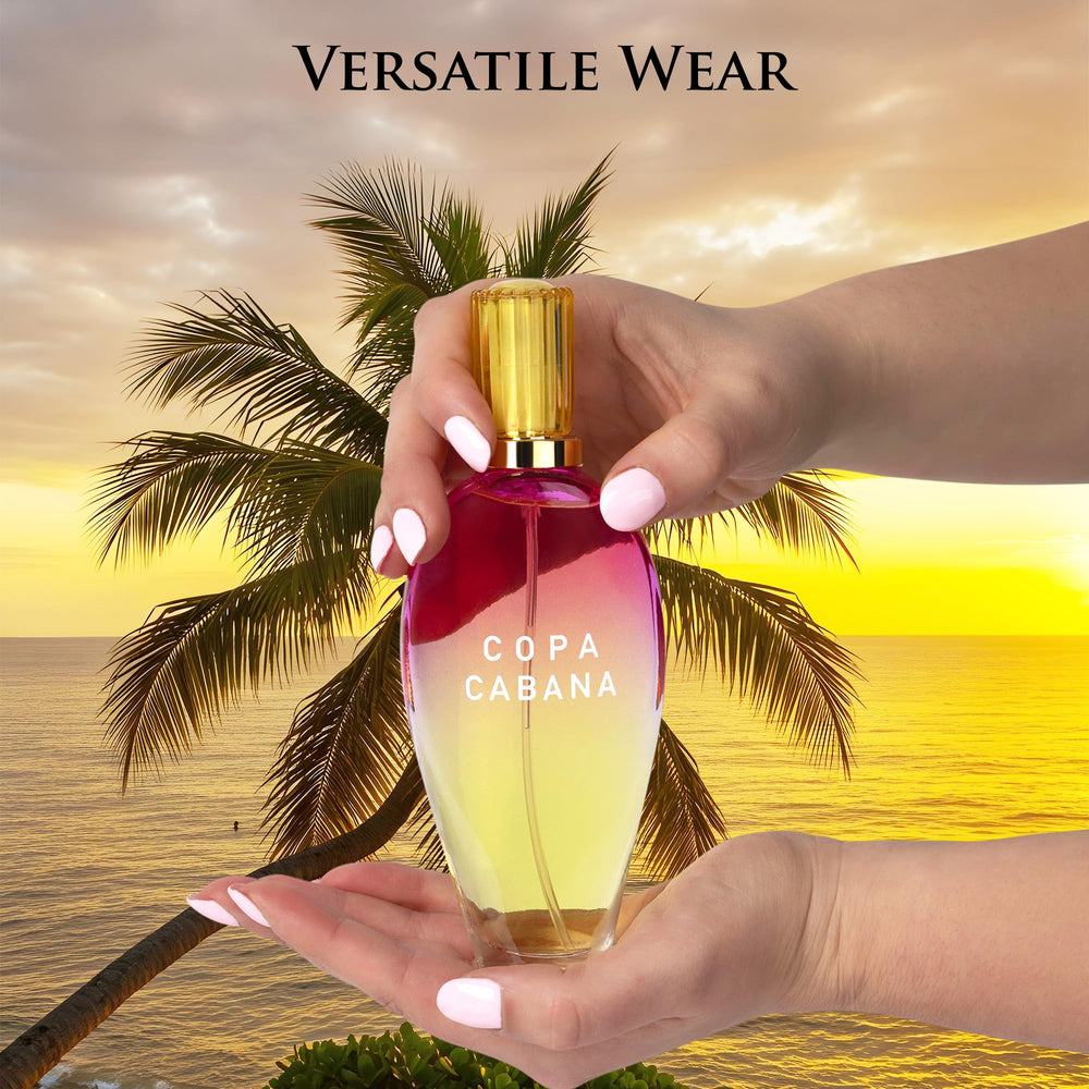 100ml Copa Cabana bottle, showcasing generous fragrance size.