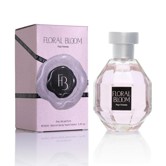 Urban Collection Floral Bloom bottle front view, elegant oriental fragrance presentation