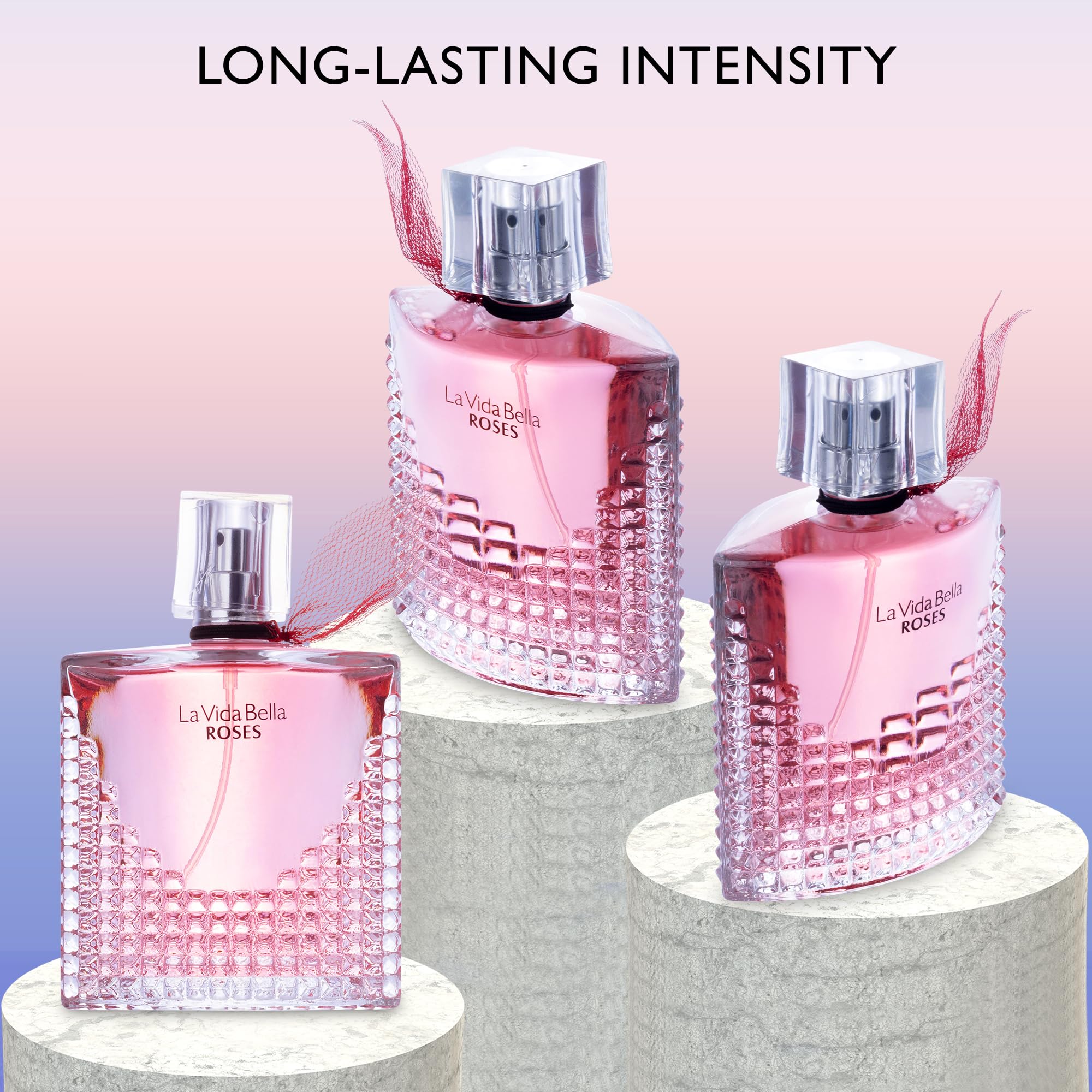 Urban Collection La Vida Bella Roses spray action delivers instant floral warmth