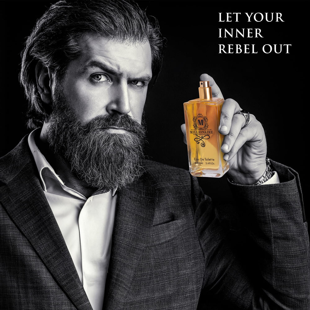 Amber, leather and patchouli base for a lasting presence