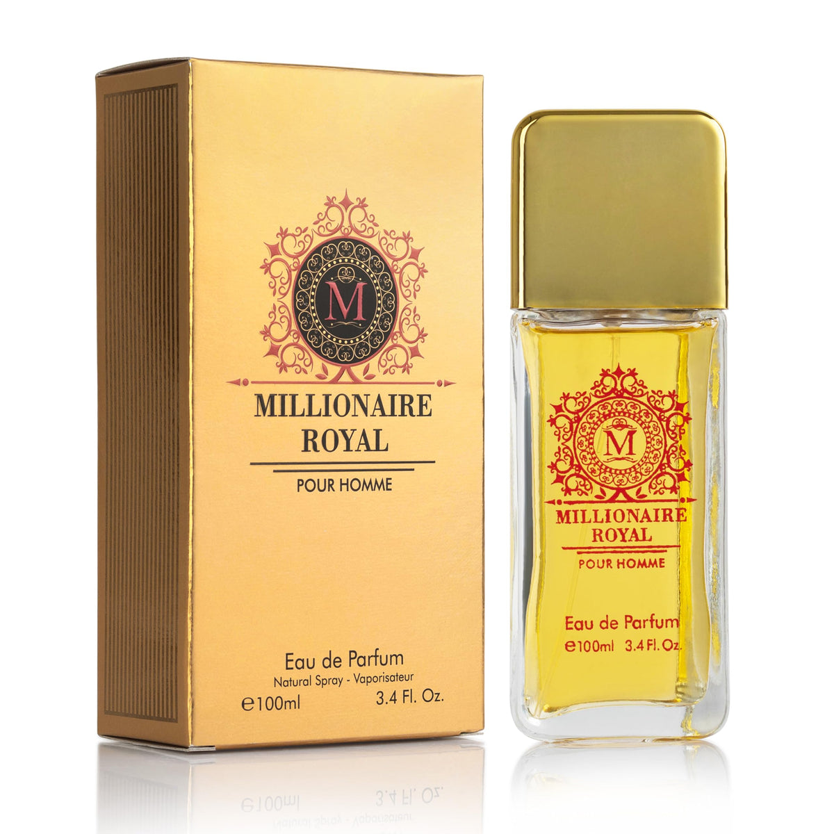 Urban Collection Millionaire Royal bottle front view, premium design for gifting.