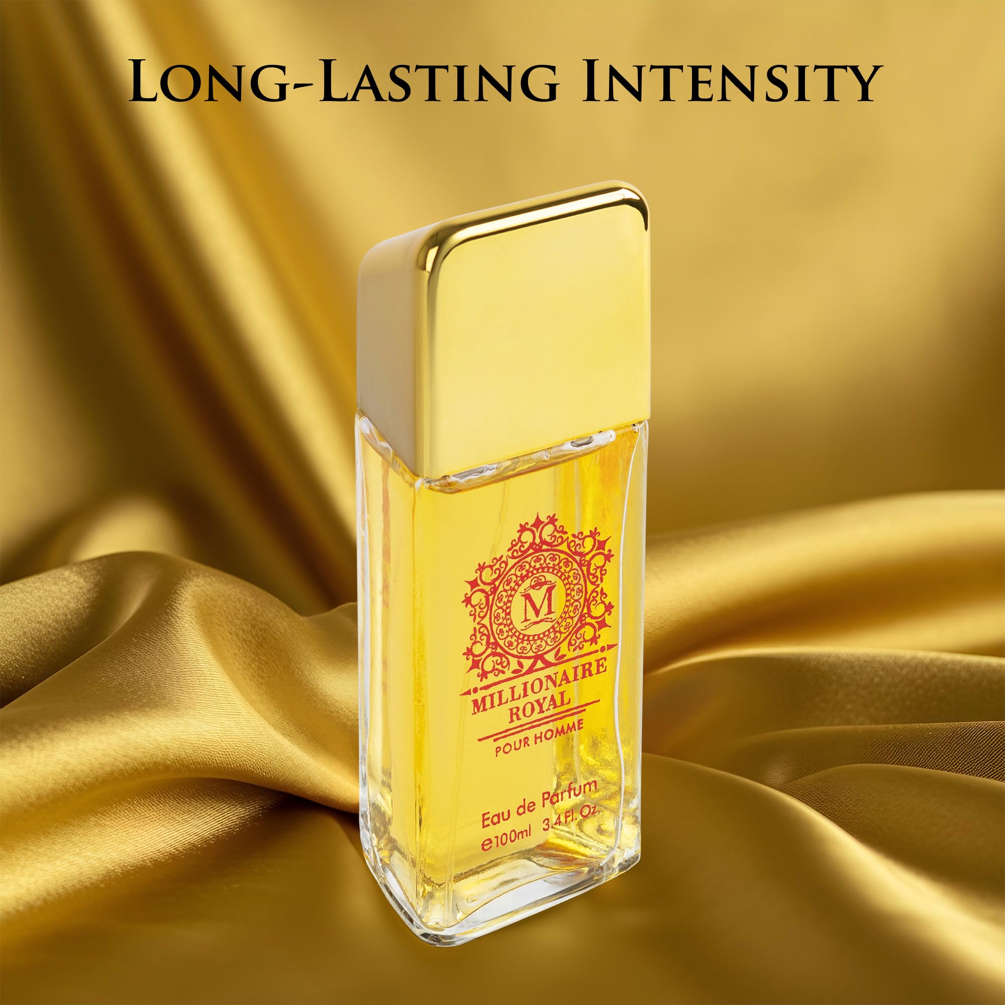 Top view of Urban Collection Millionaire Royal bottle with sleek cap for daily use.