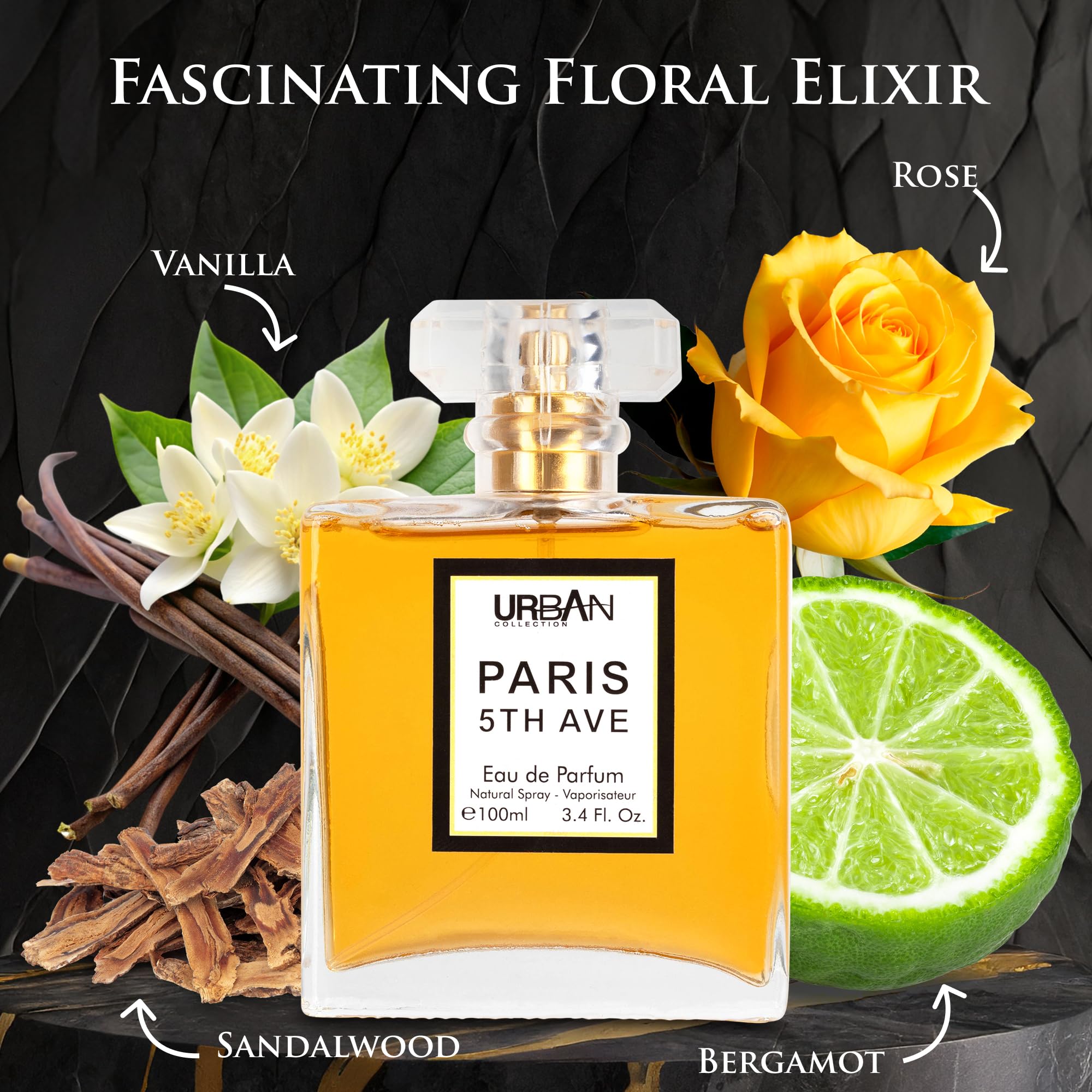 Urban Collection Paris 5th Avenue pump-application, precise spray for lasting scent.