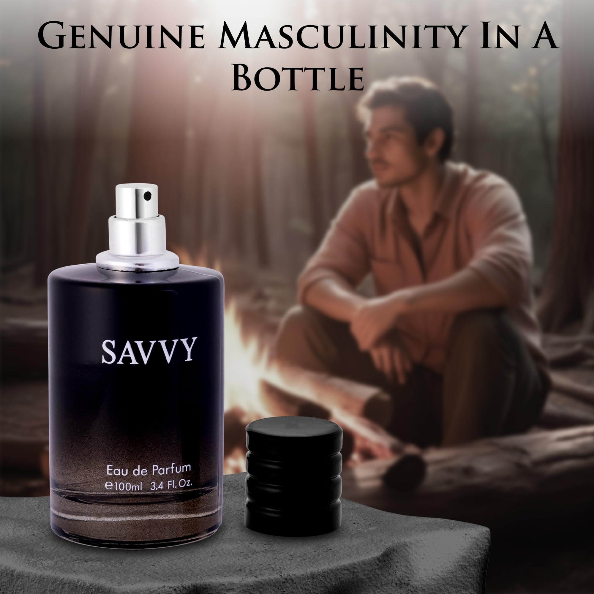 Urban Collection Savvy for Men elegant bottle on clean surface