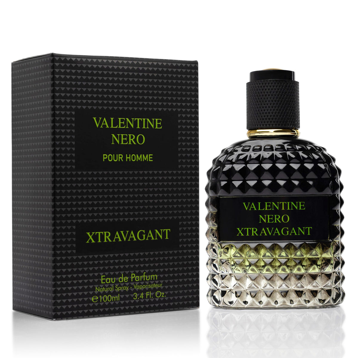 Urban Collection Valentine Nero Xtravagant bottle front for confident everyday wear
