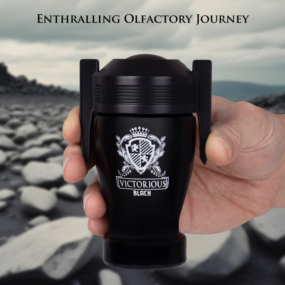 Elegant gift-ready box for Victorious Black signals ideal present for him.