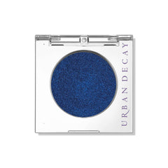 Urban Decay 24/7 Eyeshadow Single Charged deep blue shimmer in compact for bold color.