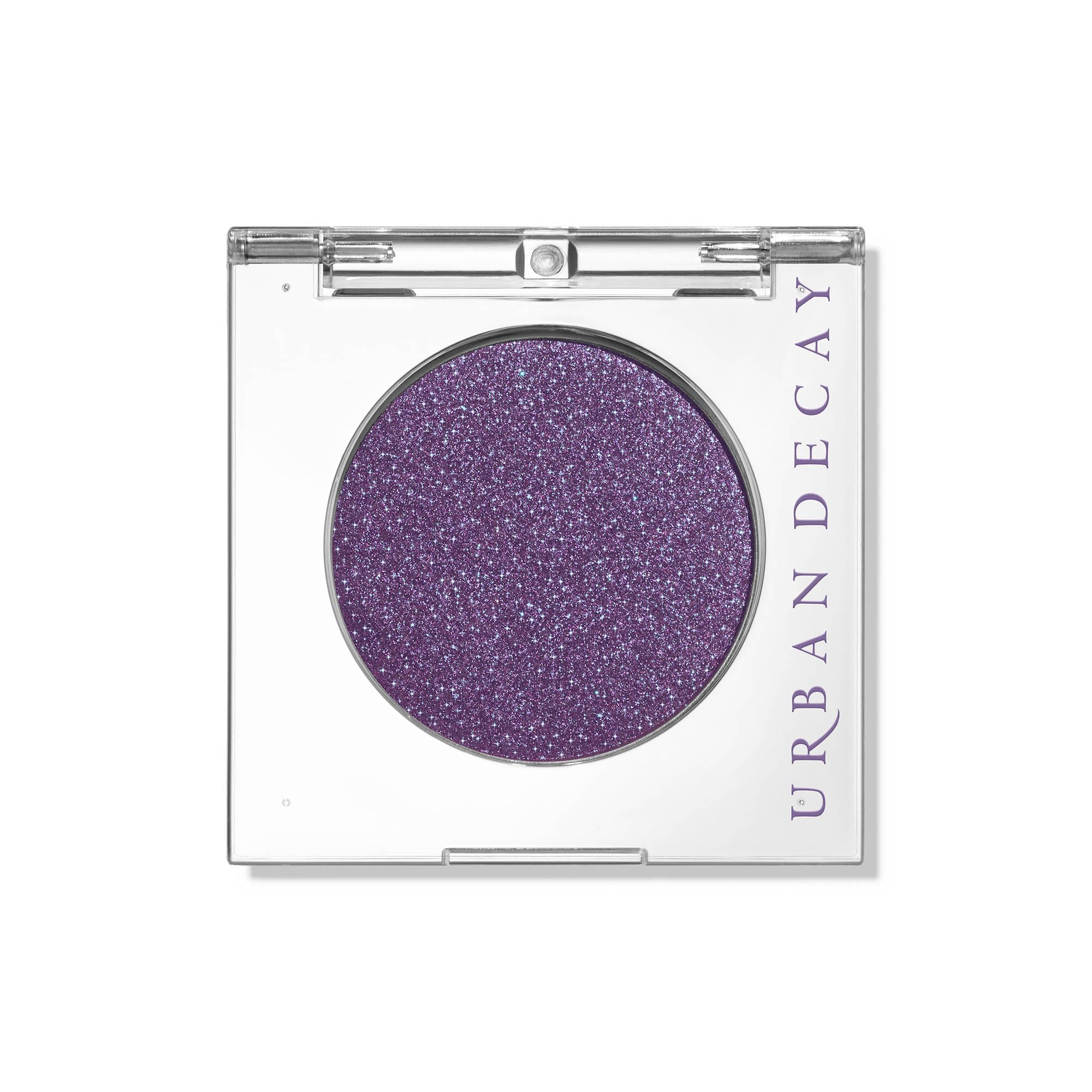 Urban Decay 24/7 Eyeshadow deep purple shimmer with blue shift delivers bold, crease-free color.