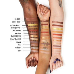Urban Decay 24/7 Eyeshadow Single Introvert Peach Matte brush-application demonstrates smooth blending