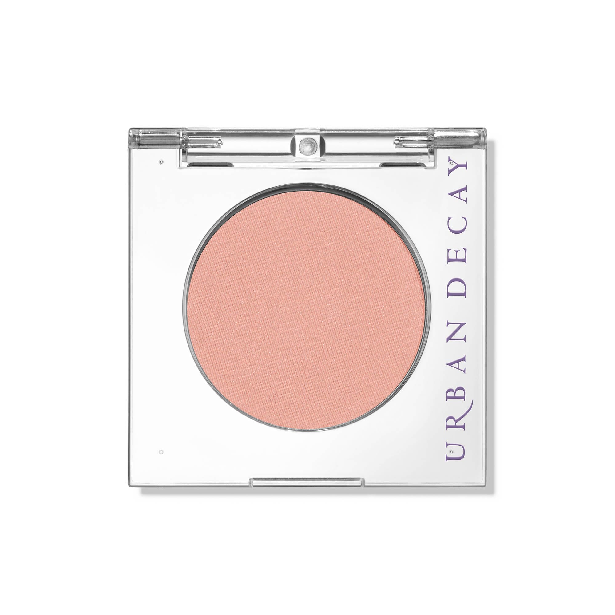 Urban Decay 24/7 Eyeshadow Single Introvert Peach Matte closeup highlighting velvety pigment and crease-free finish