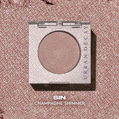 Urban Decay Sin on-eyes view shows crease-free glow