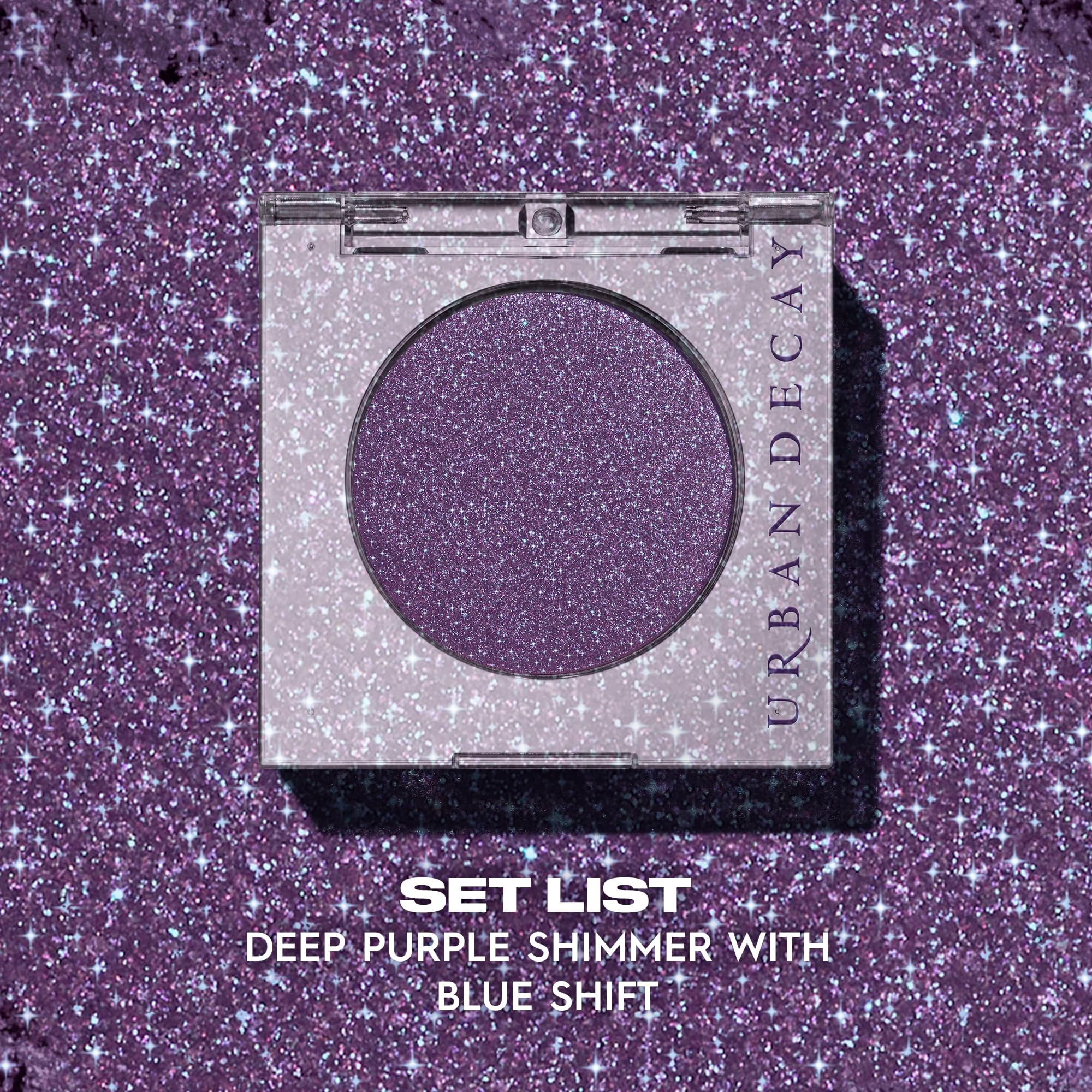 Urban Decay 24/7 Eyeshadow swatch on skin demonstrates intense color payoff.