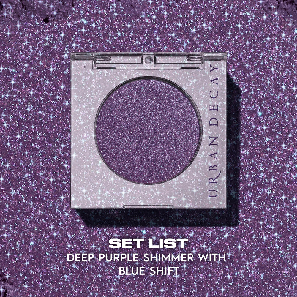 Urban Decay 24/7 Eyeshadow swatch on skin demonstrates intense color payoff.