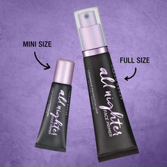 Urban Decay All Nighter compact tube and cap ideal for on-the-go priming