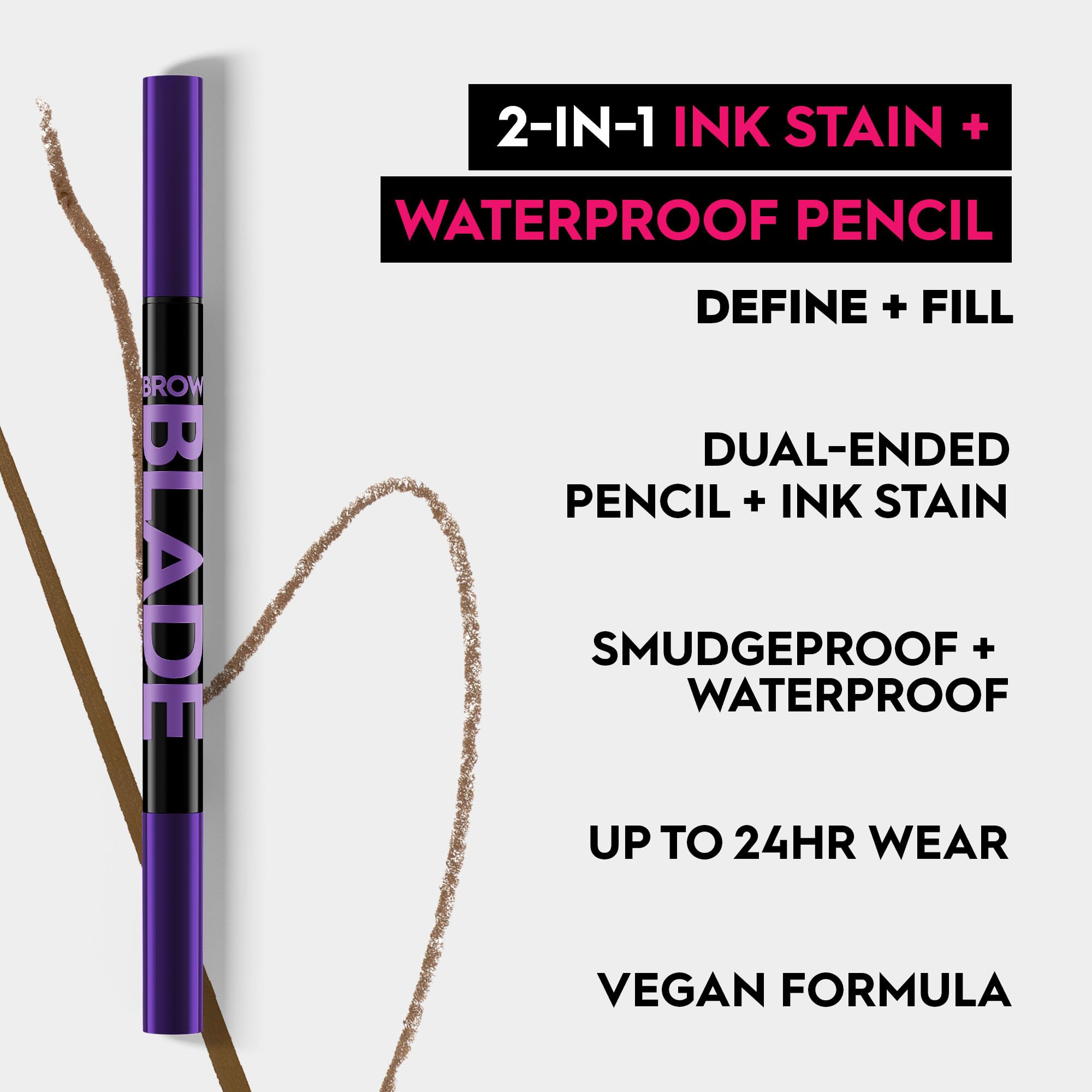 Urban Decay Brow Blade ink stain brush for dimension
