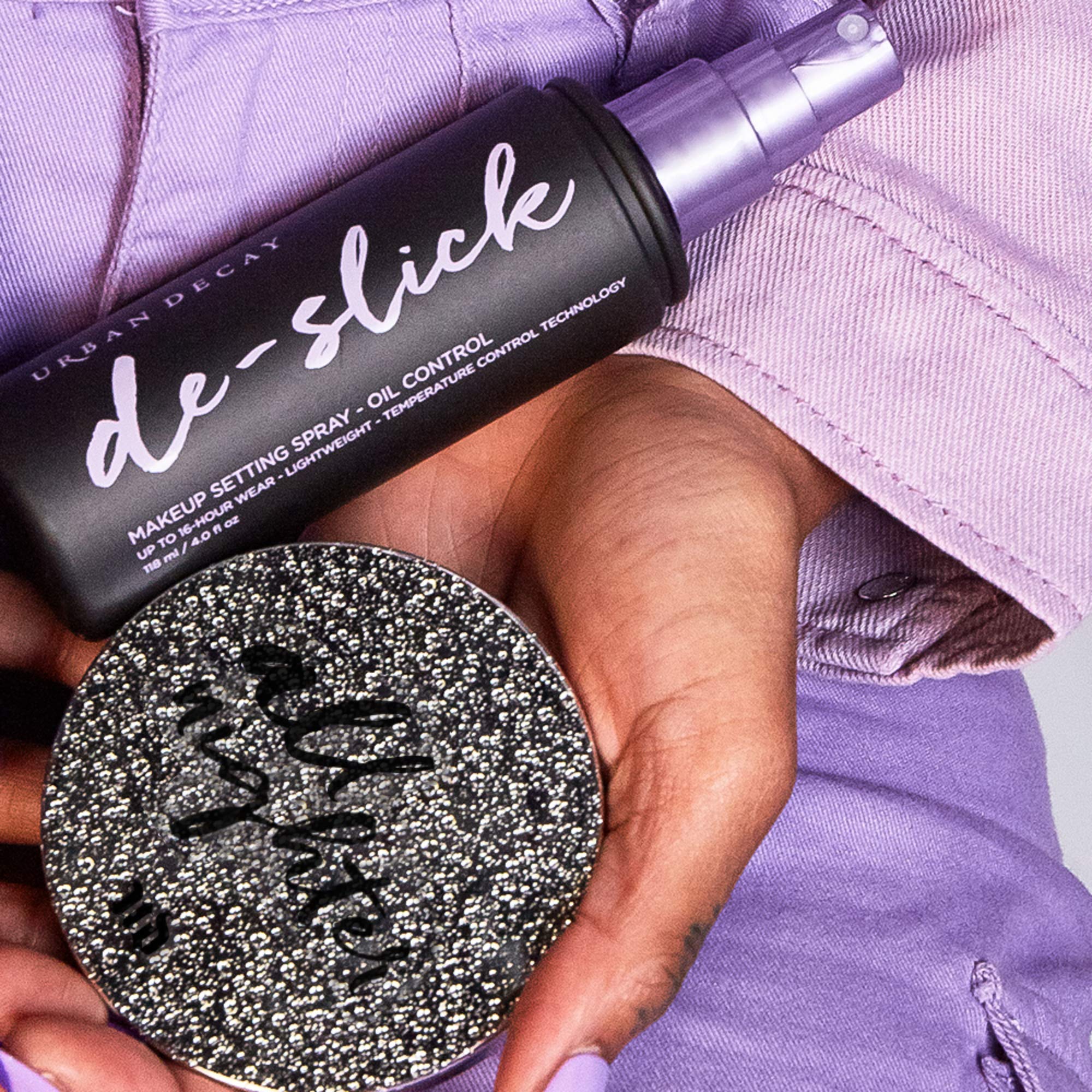 Urban Decay De-Slick waterproof and smudge-proof setting for humid days.