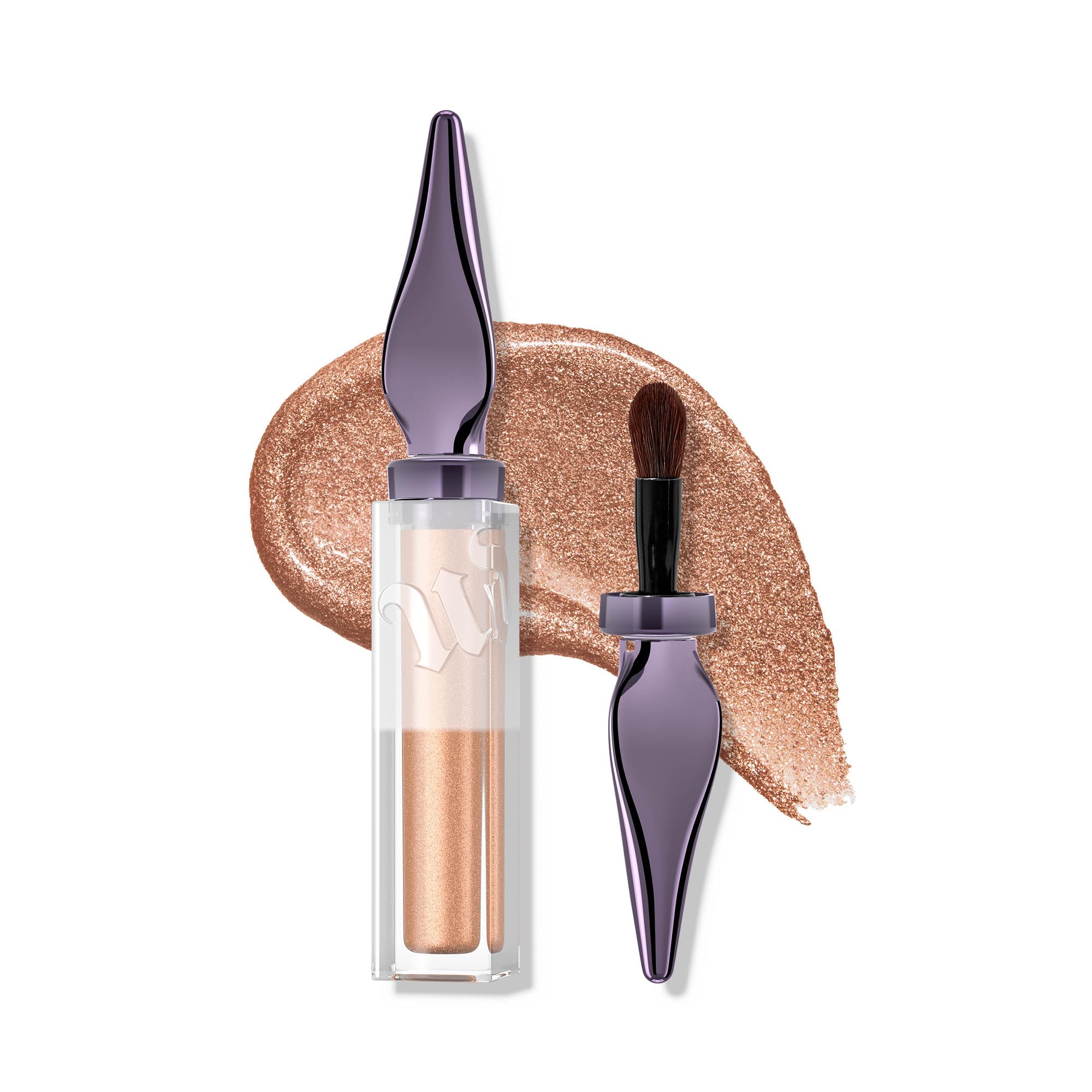 URBAN DECAY Glaze-On Space Cowboy light champagne gold shimmer on lid for long-lasting shine