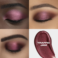 Urban Decay Glaze-On Traffic Jam built-in brush for precise, quick application on lids.
