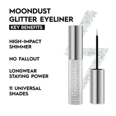 Urban Decay Moondust liner Pyro precision brush demonstrates precise line control.