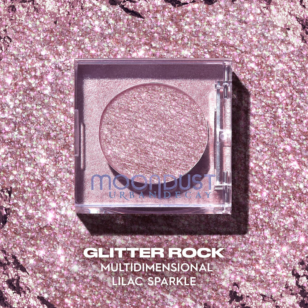 Urban Decay Moondust demonstration of wet-dry application for foil finish.