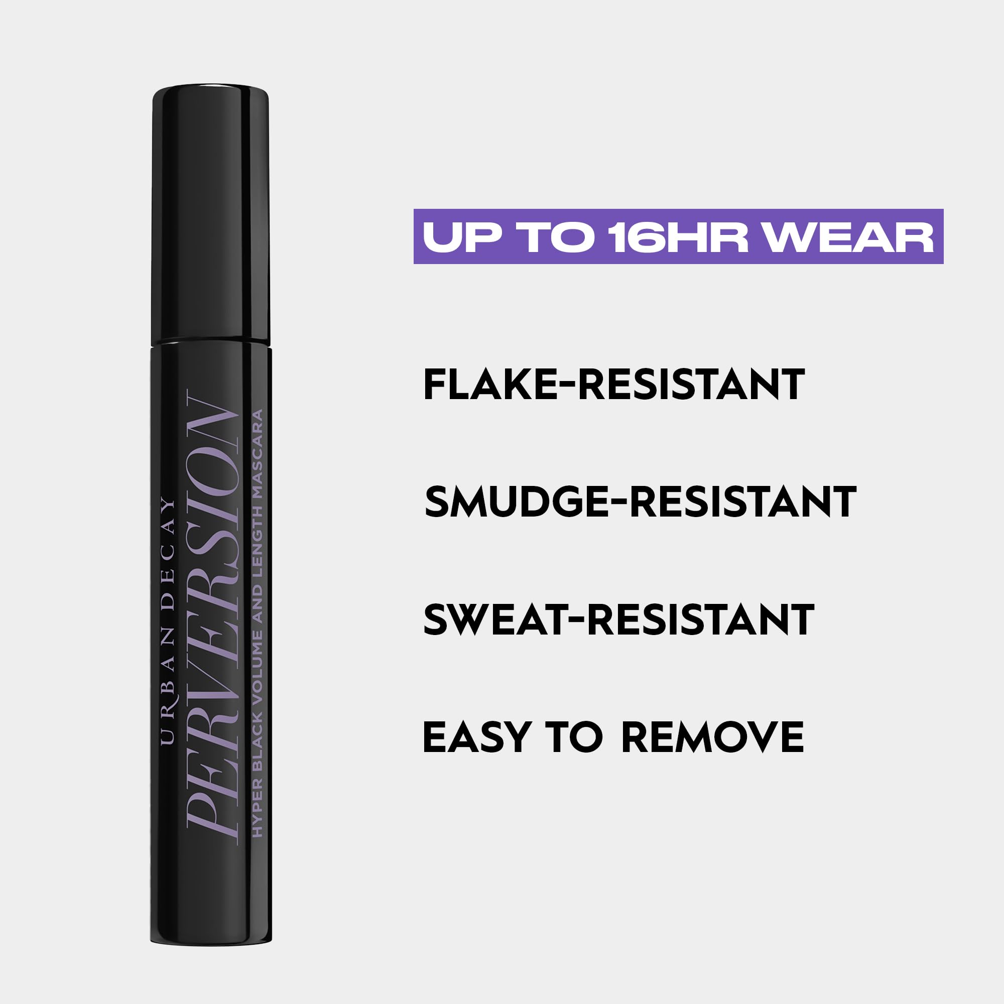 Urban Decay Perversion Mascara flake-proof texture for long-wear definition