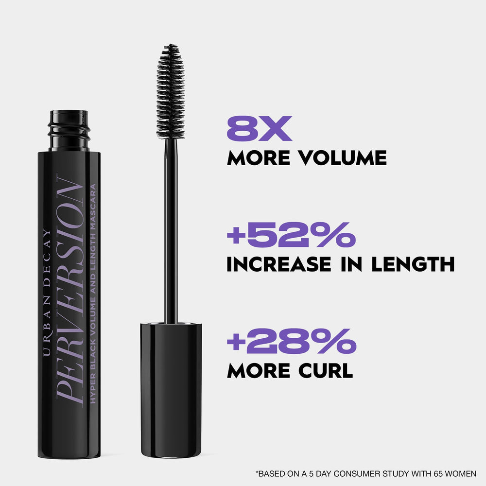 Urban Decay Perversion Mascara tube cap detail emphasizes premium packaging and control