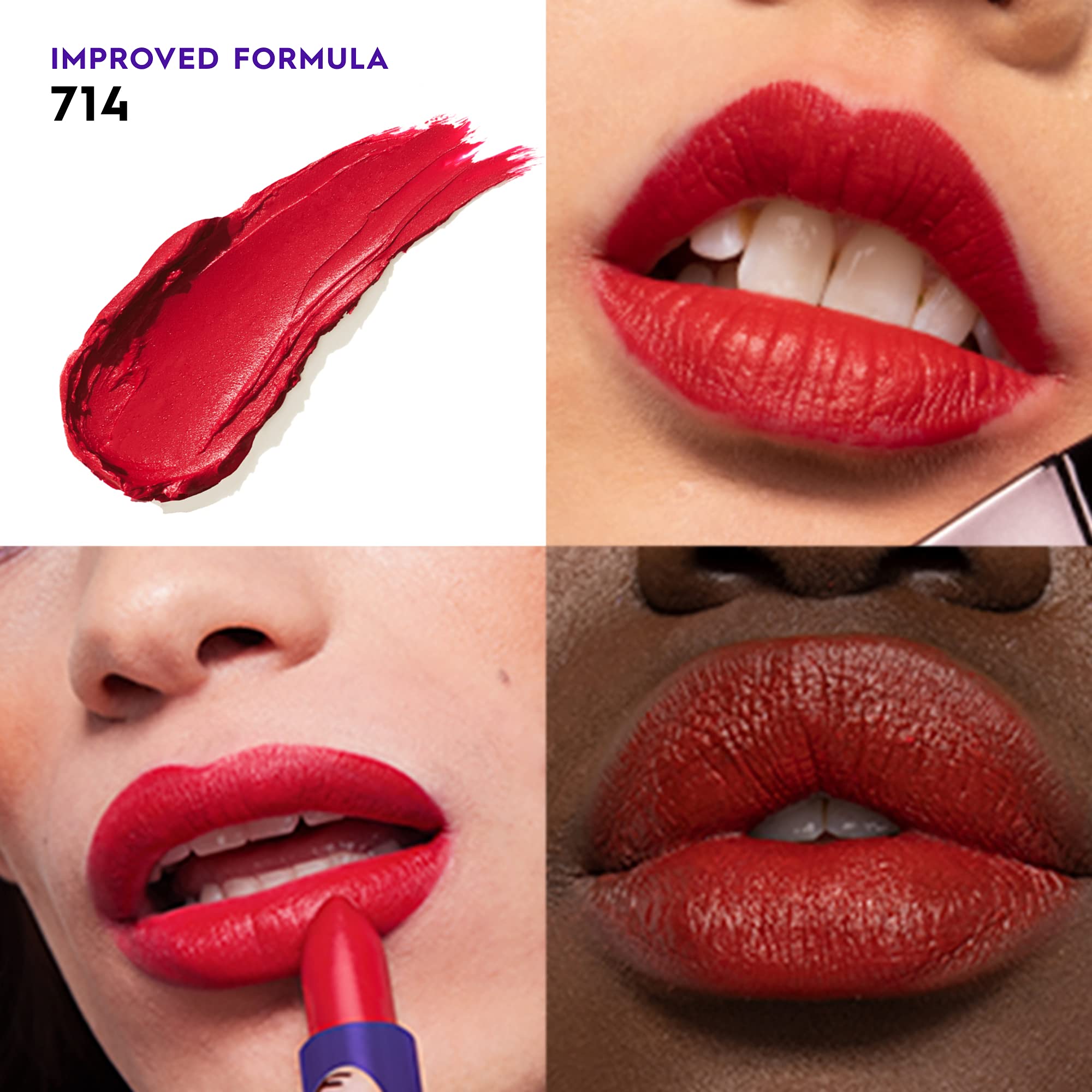 Urban Decay Vice Hydrating Lipstick 714 angled-tip application for precise lines