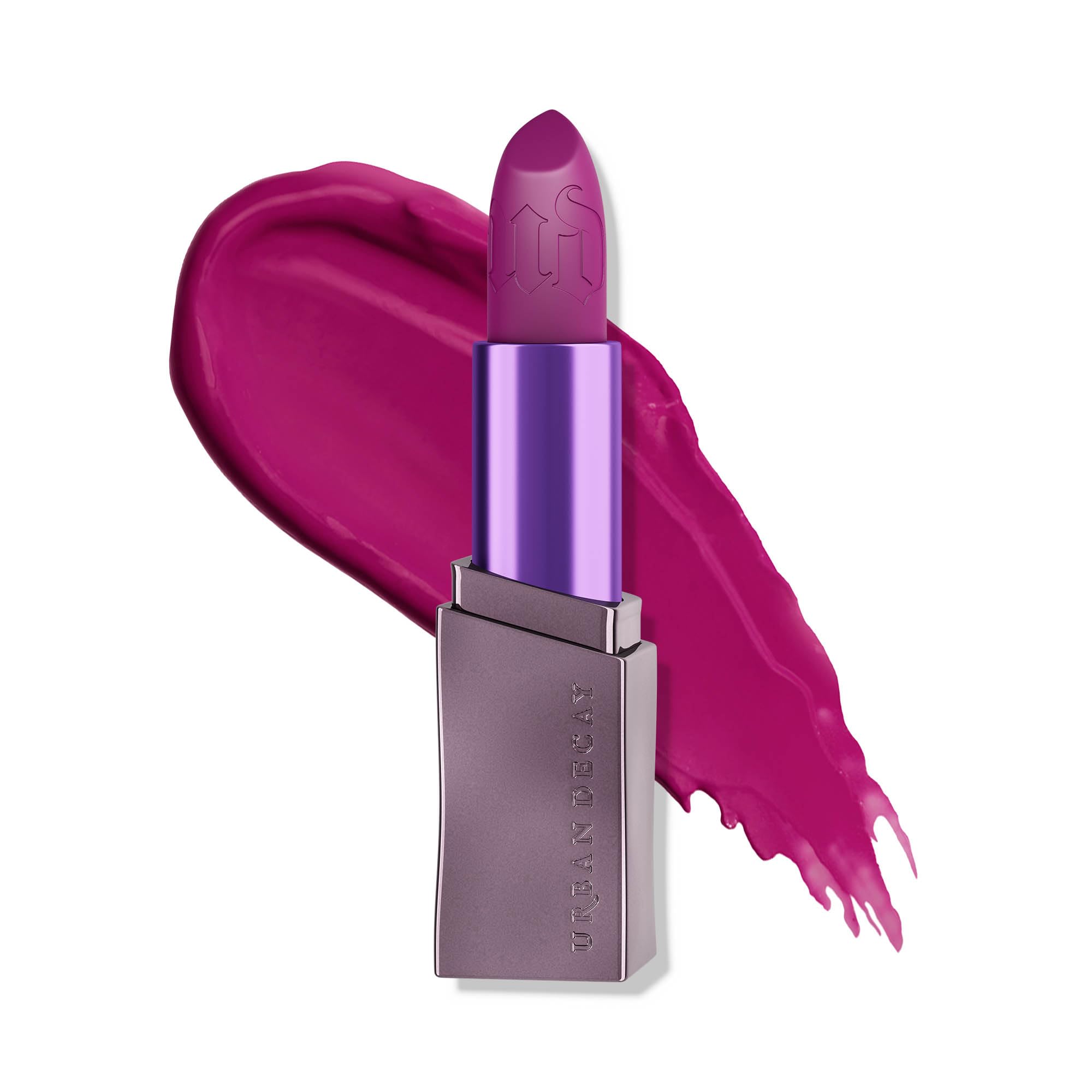 Urban Decay Vice Hydrating Lipstick Acai in deep berry violet delivers creamy, long-wearing color.