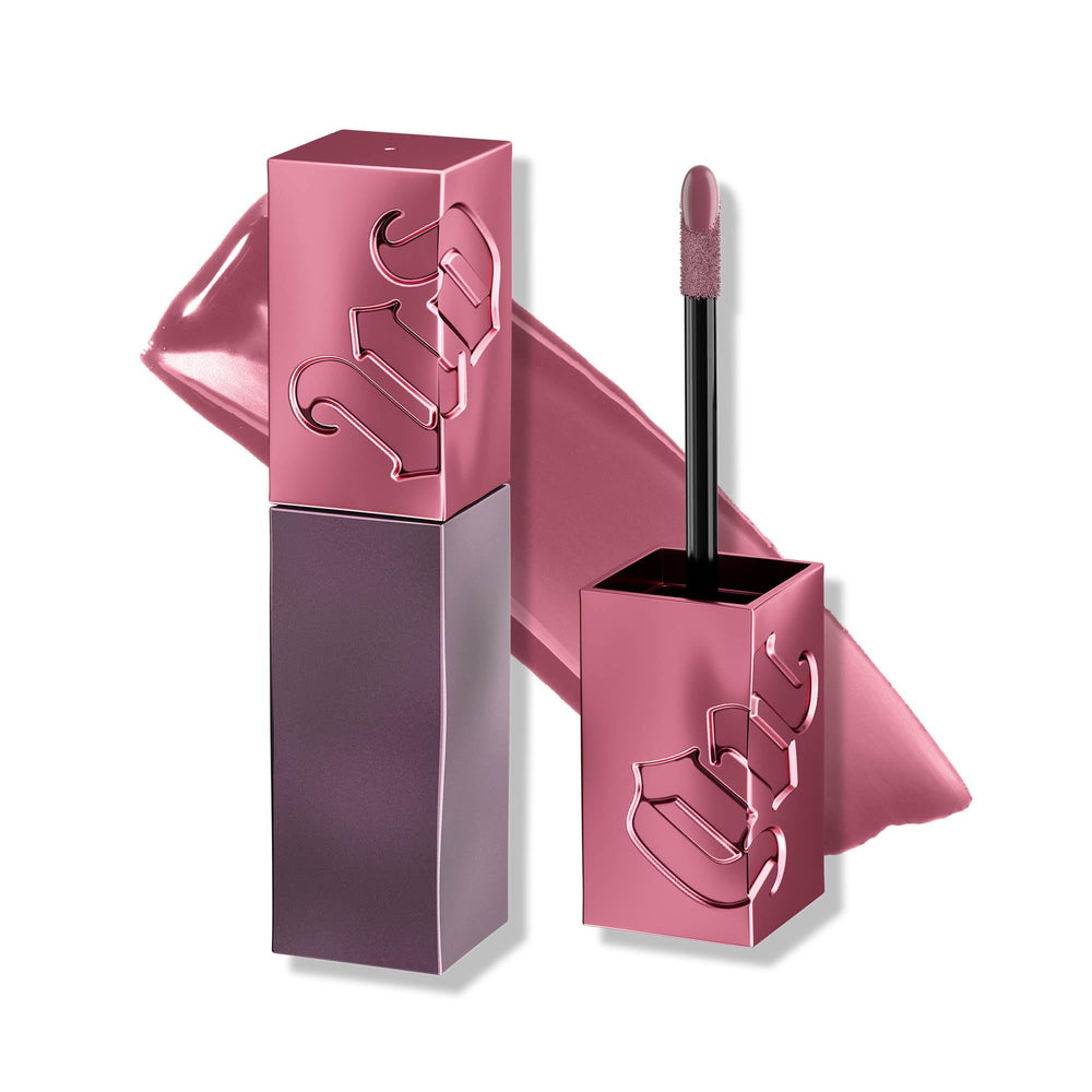 Urban Decay Vice Lip Bond Backtalk close-up showing high shine finish