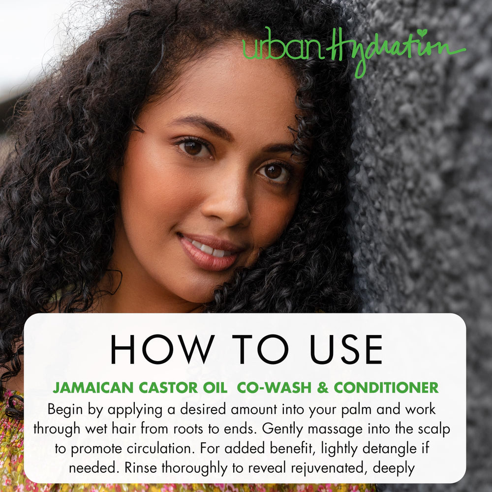 Urban Hydration routine steps for healthier, manageable hair.