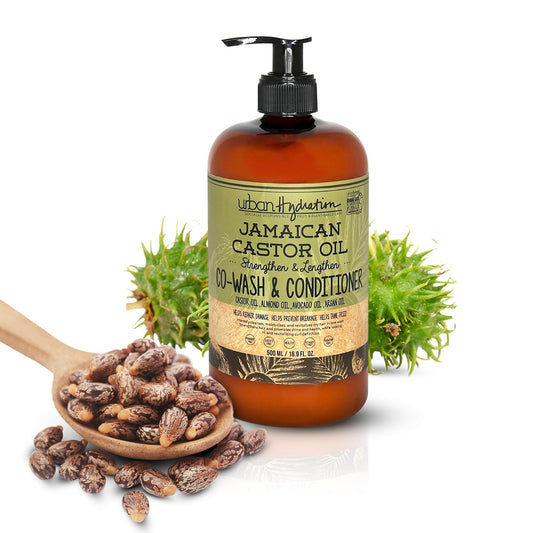 Urban Hydration Jamaican Castor Oil Co-Wash bottle for gentle cleansing.