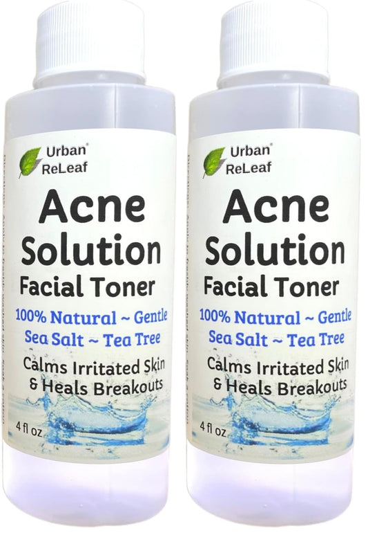 Urban ReLeaf Acne Solution Toner bottle ready for daily soothing routine