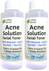 Urban ReLeaf Acne Solution Toner bottle ready for daily soothing routine