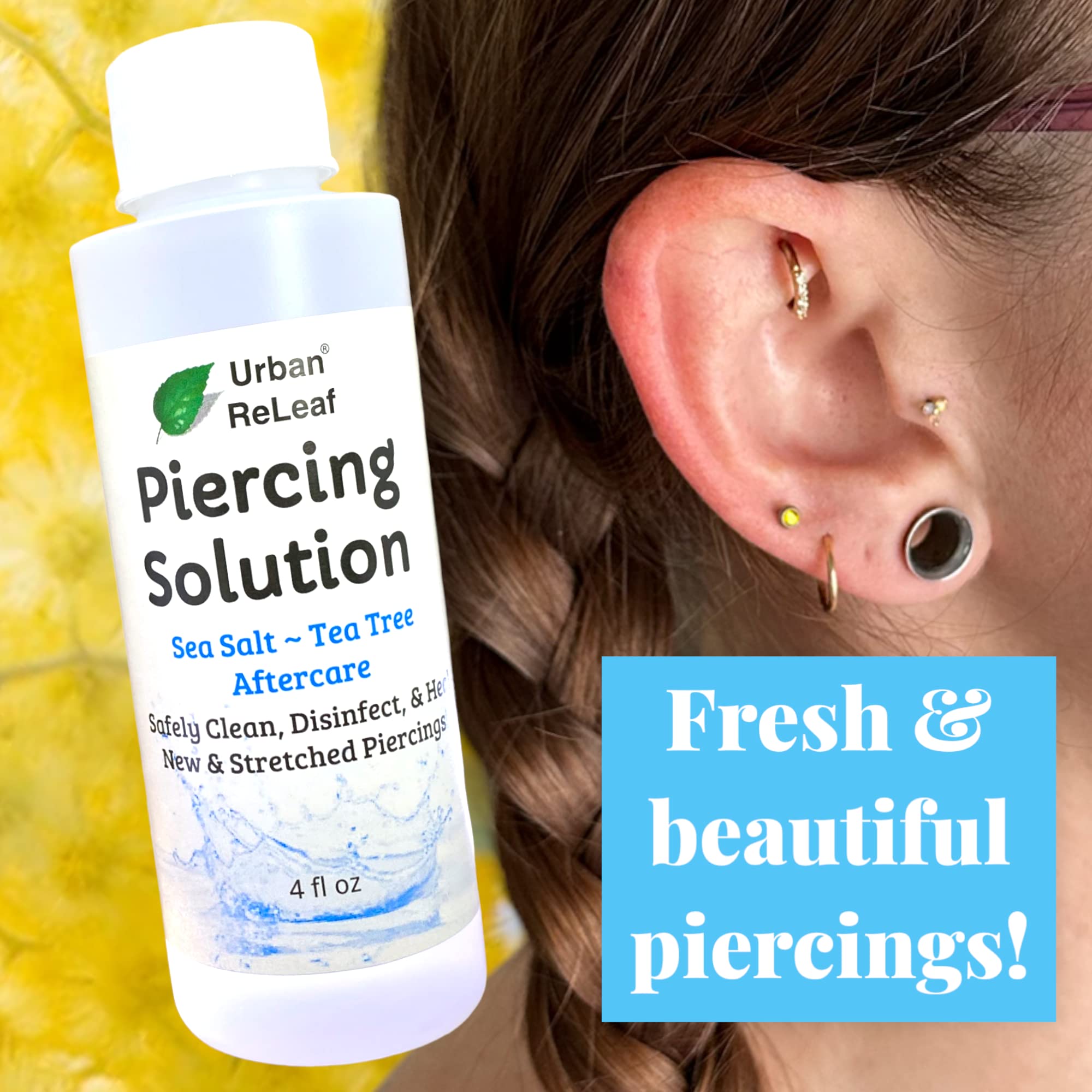 Urban ReLeaf soak cotton ball showcasing simple twice-daily cleansing